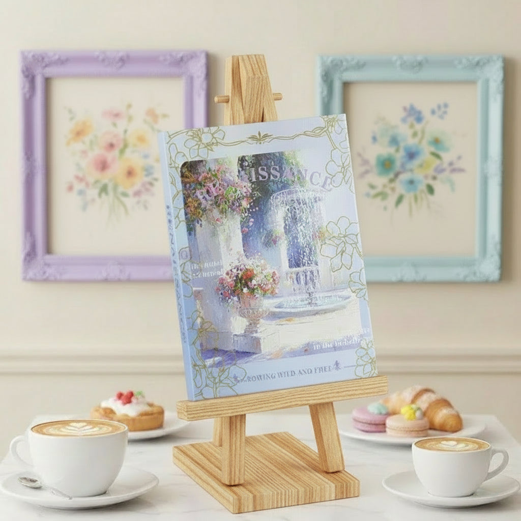 Pocket-Sized Hardcover Mini Notebook | Renaissance Rose Garden Series Mini Journal