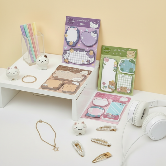 Mini Kawaii Animal Sticky Note Set Bundle
