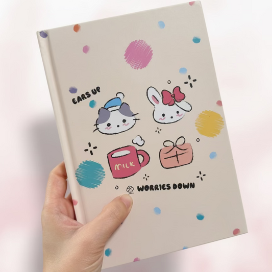 A5 | Hardcover Student Notebook | J-Style Bubbly Cute Critters Series