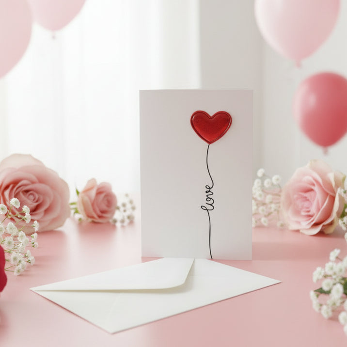 Premium Red Heart Love Cards Valentine's Day Cards