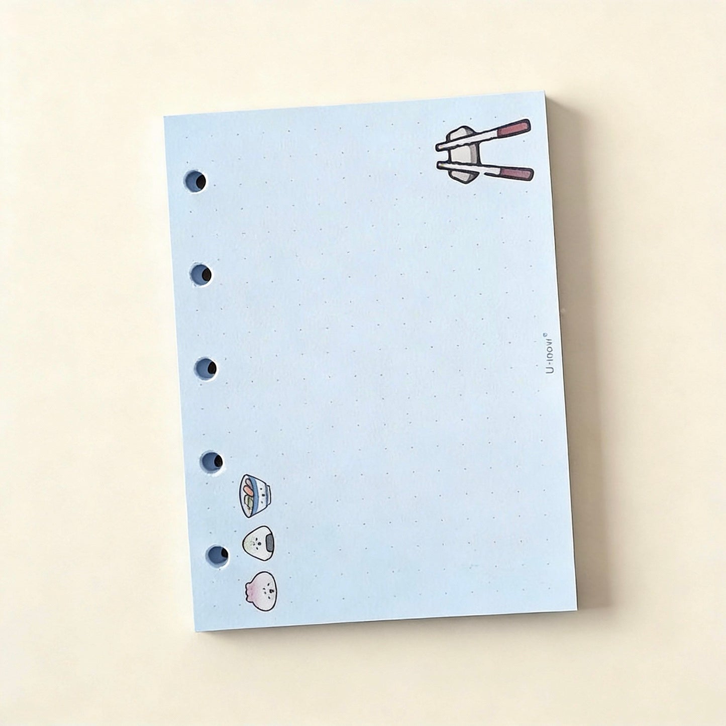 Pocket-Sized (M5) 5-Hole Refill Sheets | Yammy Oishii Days Series