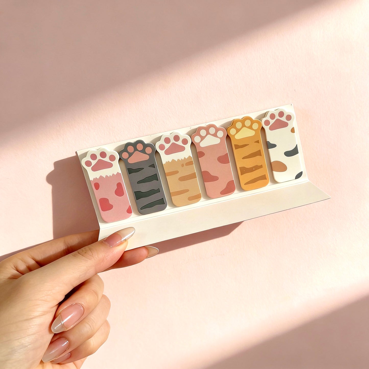 Kitty Paw Index Tabs Sticky Notes Set