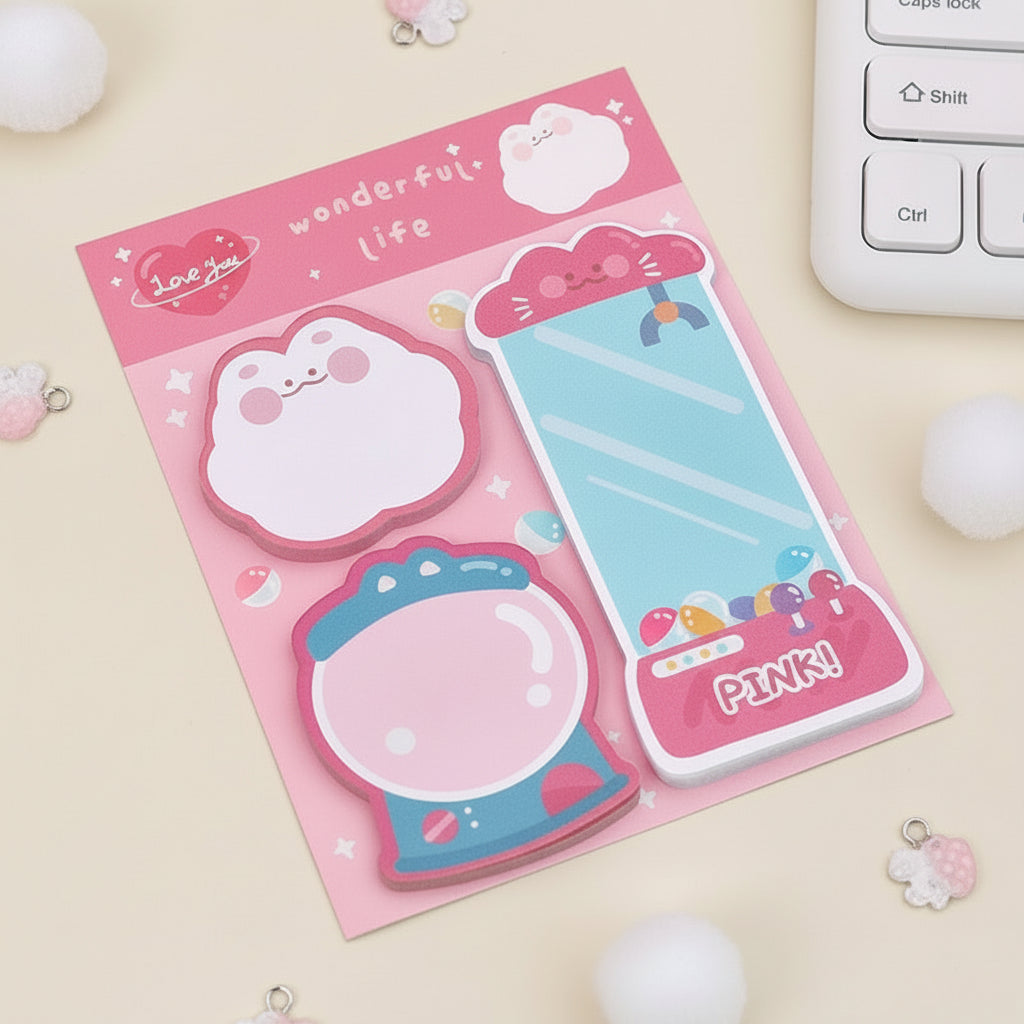 Mini Kawaii Animal Sticky Note Set Bundle