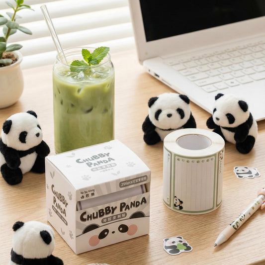 Chubby Panda Pull-Out Sticky Notes