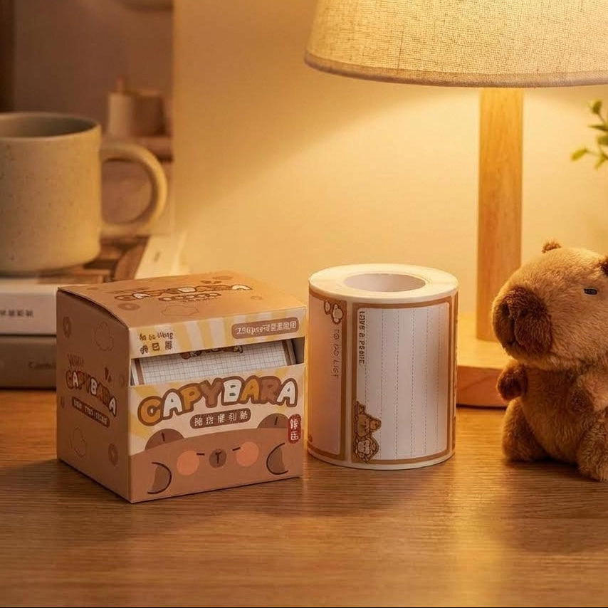 Capybara Pull-Out Sticky Notes