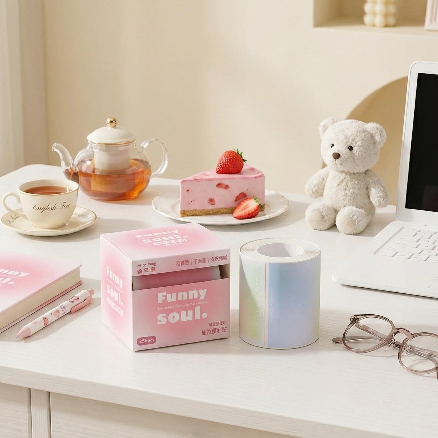 Blush Gradient Pull-Out Sticky Notes