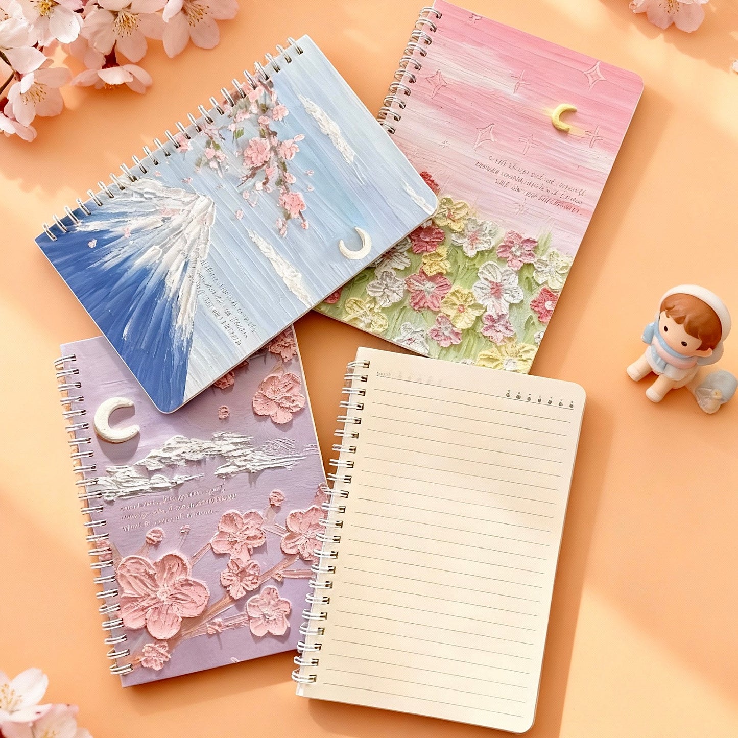 A5 | 60 Sheets | Spiral Lined Notebook – Lavender Blush Dreamland