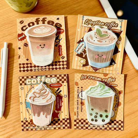 Cozy Café Latte Sticky Notes