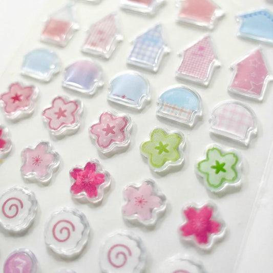 3D Glass-like Epoxy Stickers | Sweet Dream Home
