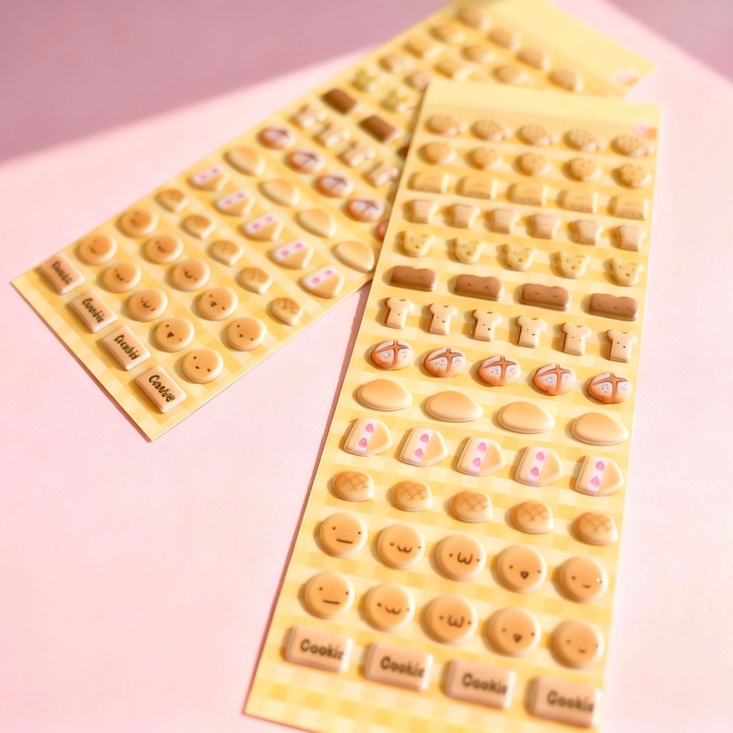 3D Puffy Foam Stickers | Kawaii Bakery Bread and Pastry