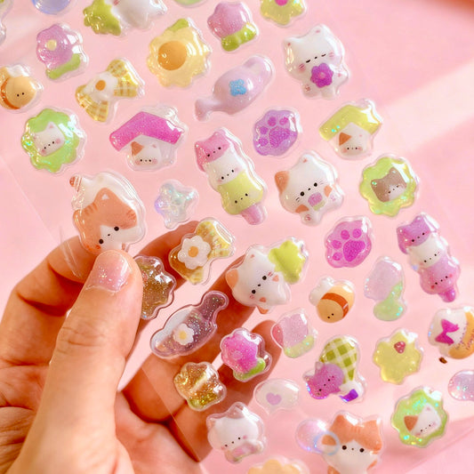 3D Stickers | Crystal Shiny Animal Cuties Mix