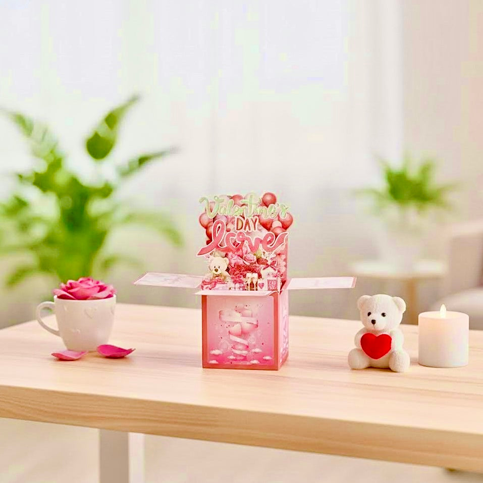 3D Pop-Up Sweet Love Box Valetine's Card