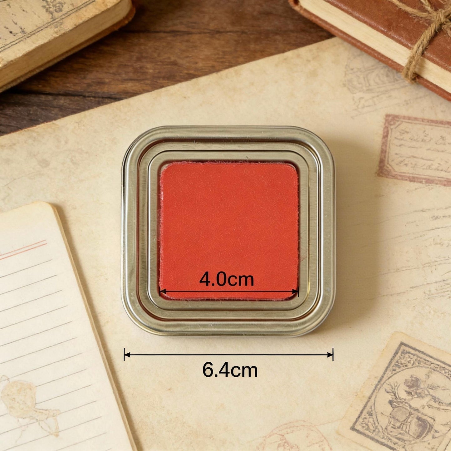 Vintage Oil-Based Stamp Ink Pad – Classic Metal Tin Edition