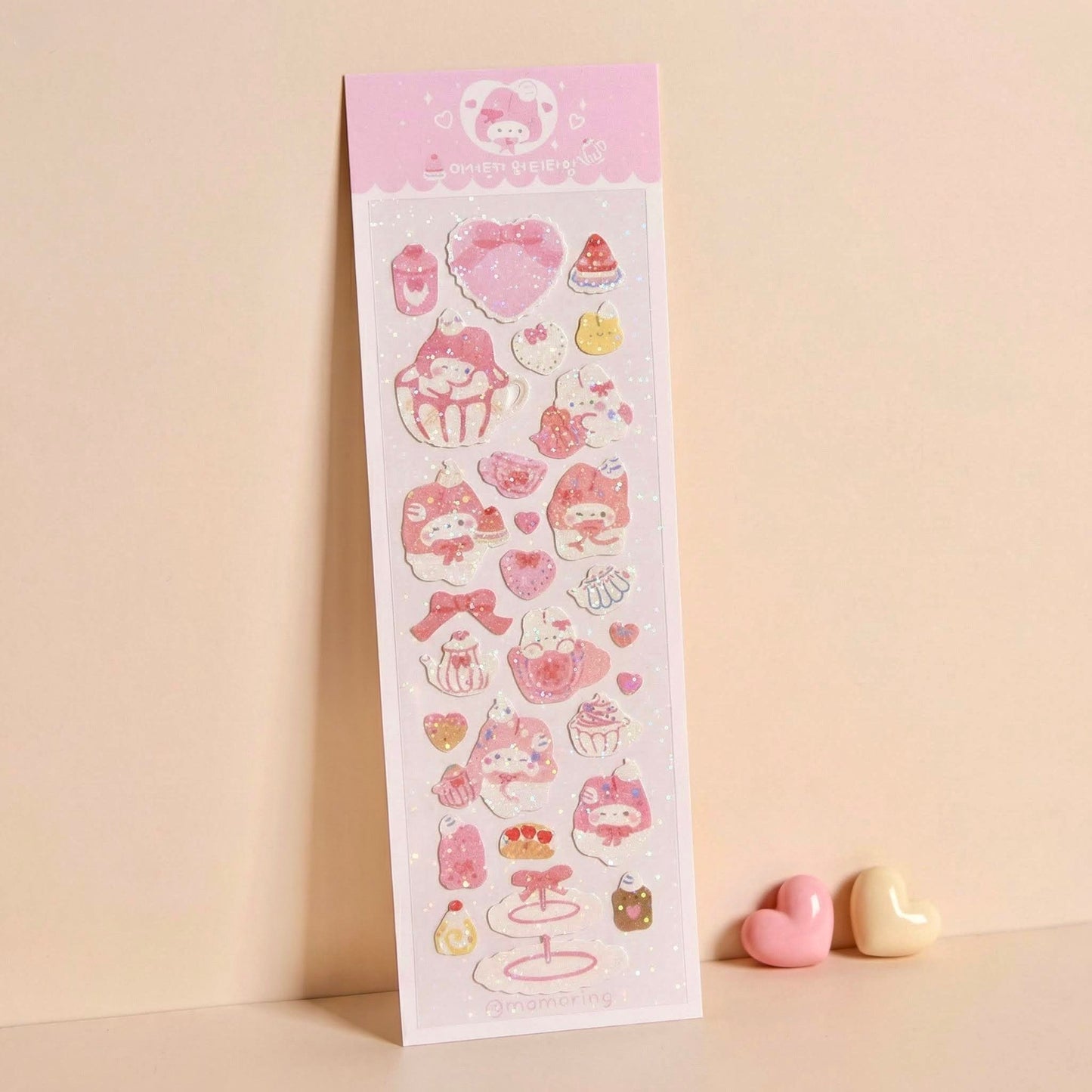 K-Style Sparkle Sticker Collection – Sparkling Love Bunny