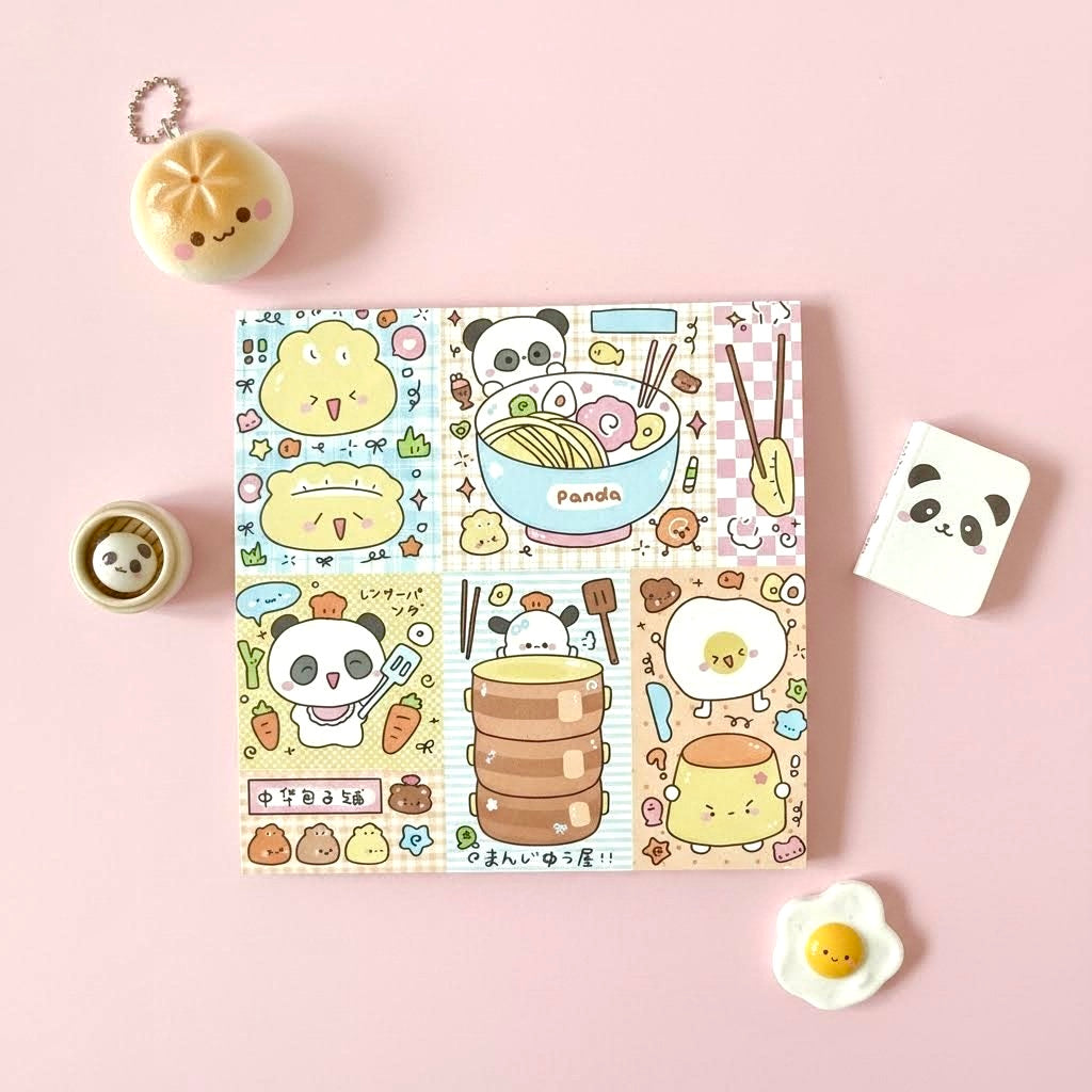Memo Pads | Japanese-Style Kawaii Doggy Friends Squared Notepads