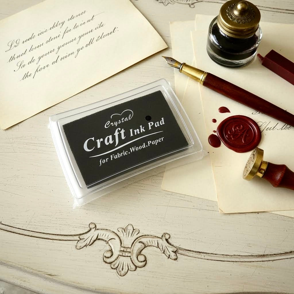 Craft Ink Pads – Large Oil-Based Pigment for Paper, Fabric and Wood