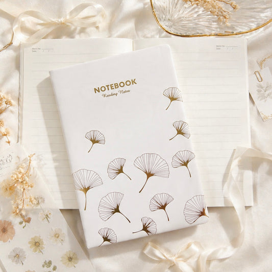 A5 | Faux Leather Hardcover| Ginkgo Leaf Series