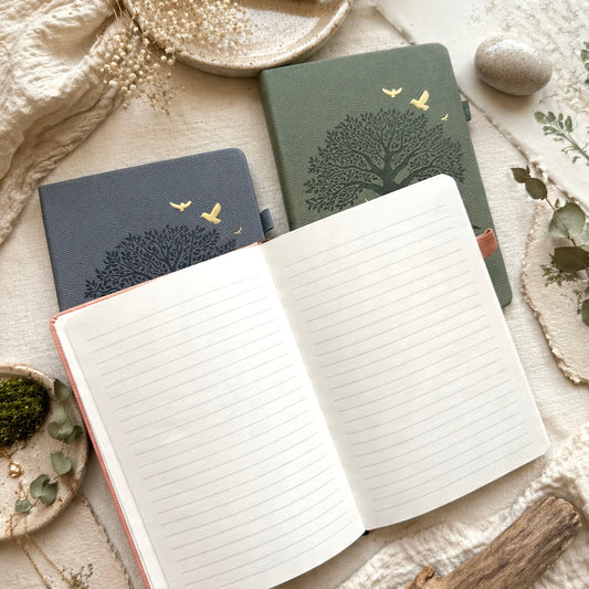 A5 | PU Leather Hardcover | Roots of Hope Series Notebook with Strap and Pen Loop