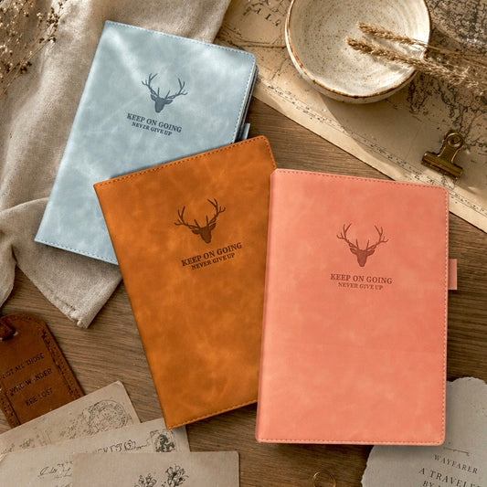 A5 & B5 | Faux Leather Hardcover | Keep On Going Collection with Pen Loop