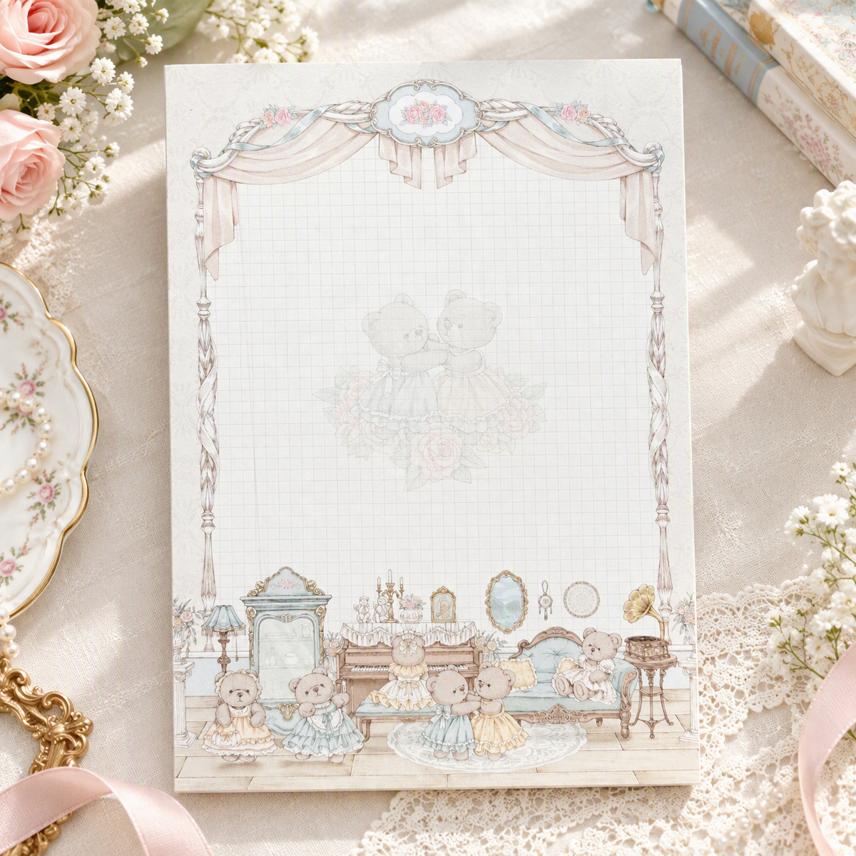 Notepads | Premium 120g Thick Paper | Teddy Bear Ball | Extra Large-B5