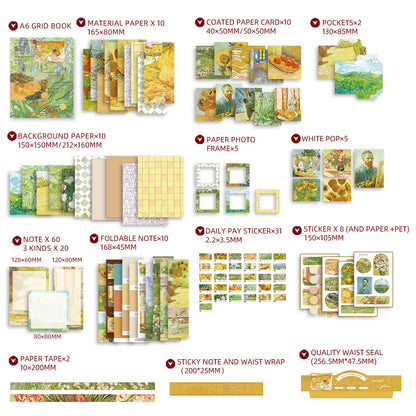 Van Gogh Inspired Art Journaling Gift Set