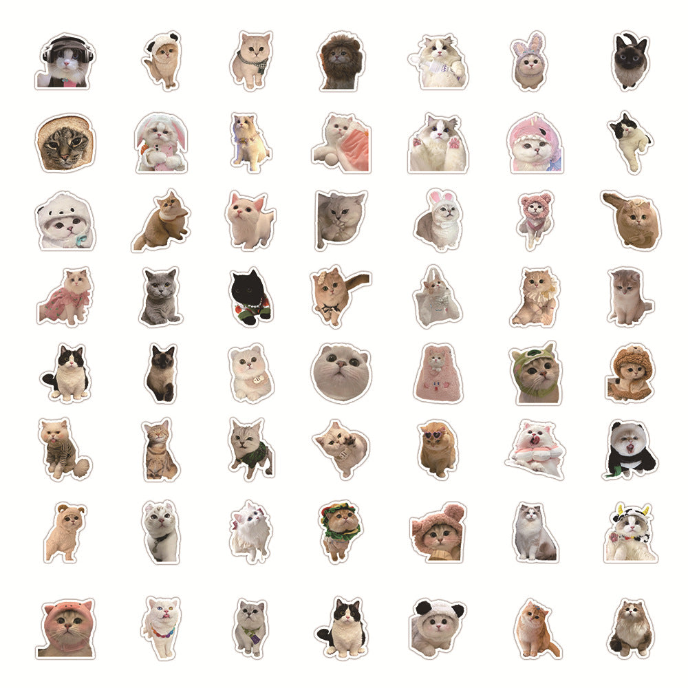 100 Pcs Individual Stickers |  Kitty-Cat Collection