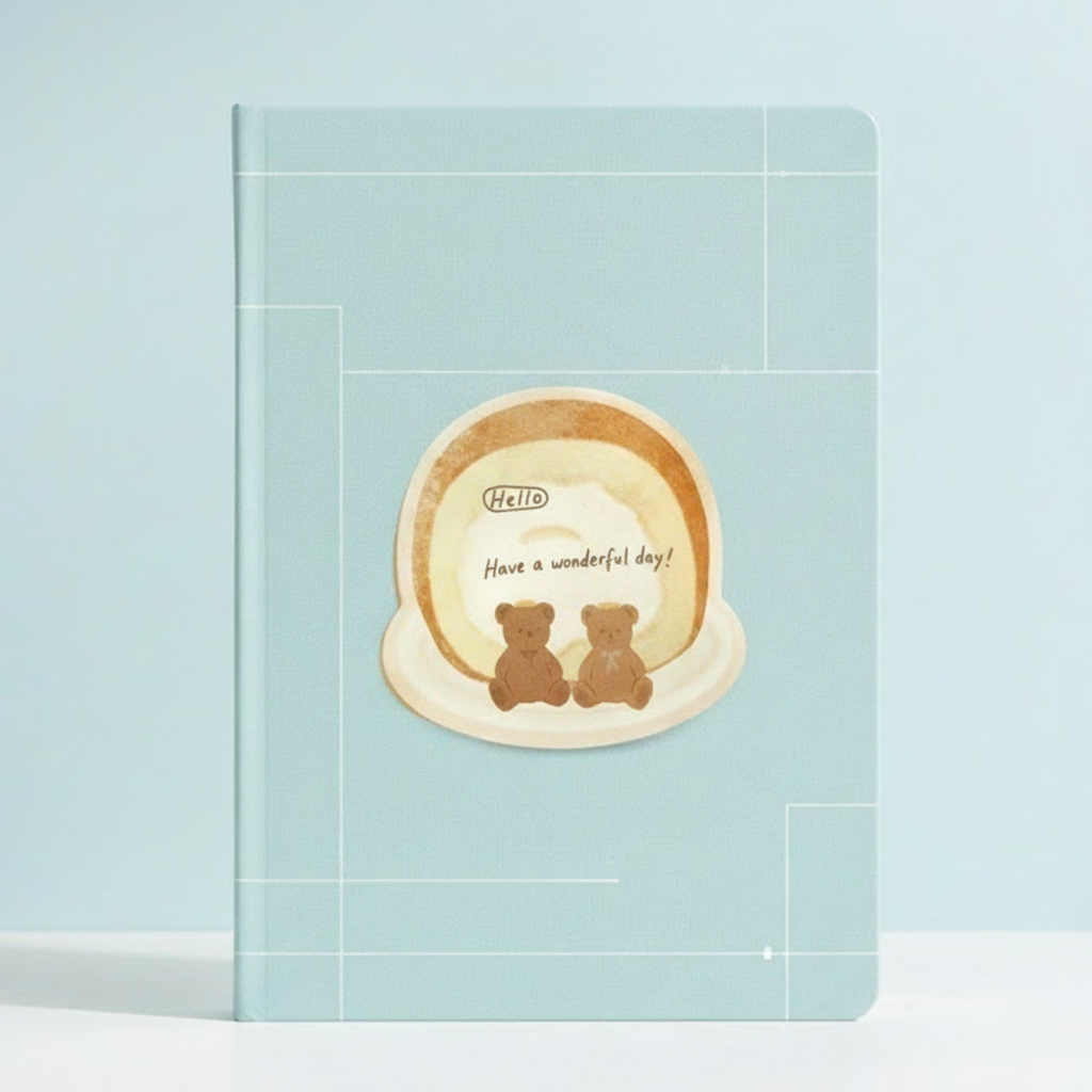 Dessert-Themed Bear’s Polka Sticky Notes