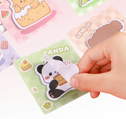 Kawaii Animal Shaped Mini Sticky Note Pads