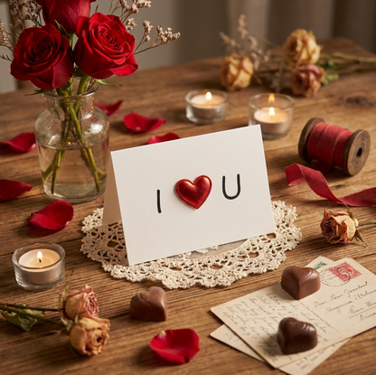 Premium Red Heart Love Cards Valentine's Day Cards