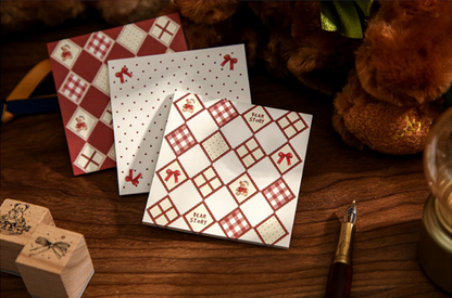 Trio Sticky Notes Set - French Checkerboard Series