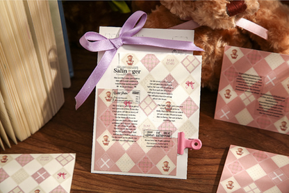 Trio Sticky Notes Set - French Checkerboard Series