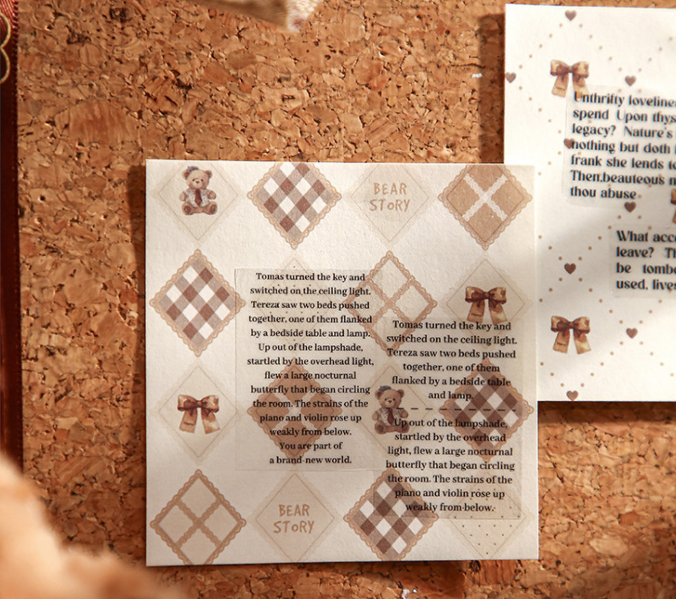 Trio Sticky Notes Set - French Checkerboard Series