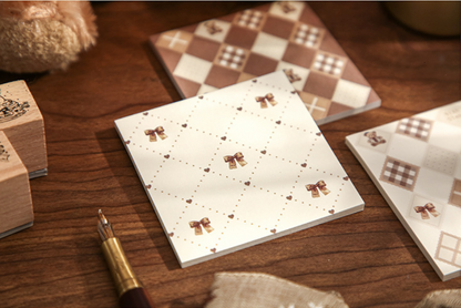 Trio Sticky Notes Set - French Checkerboard Series