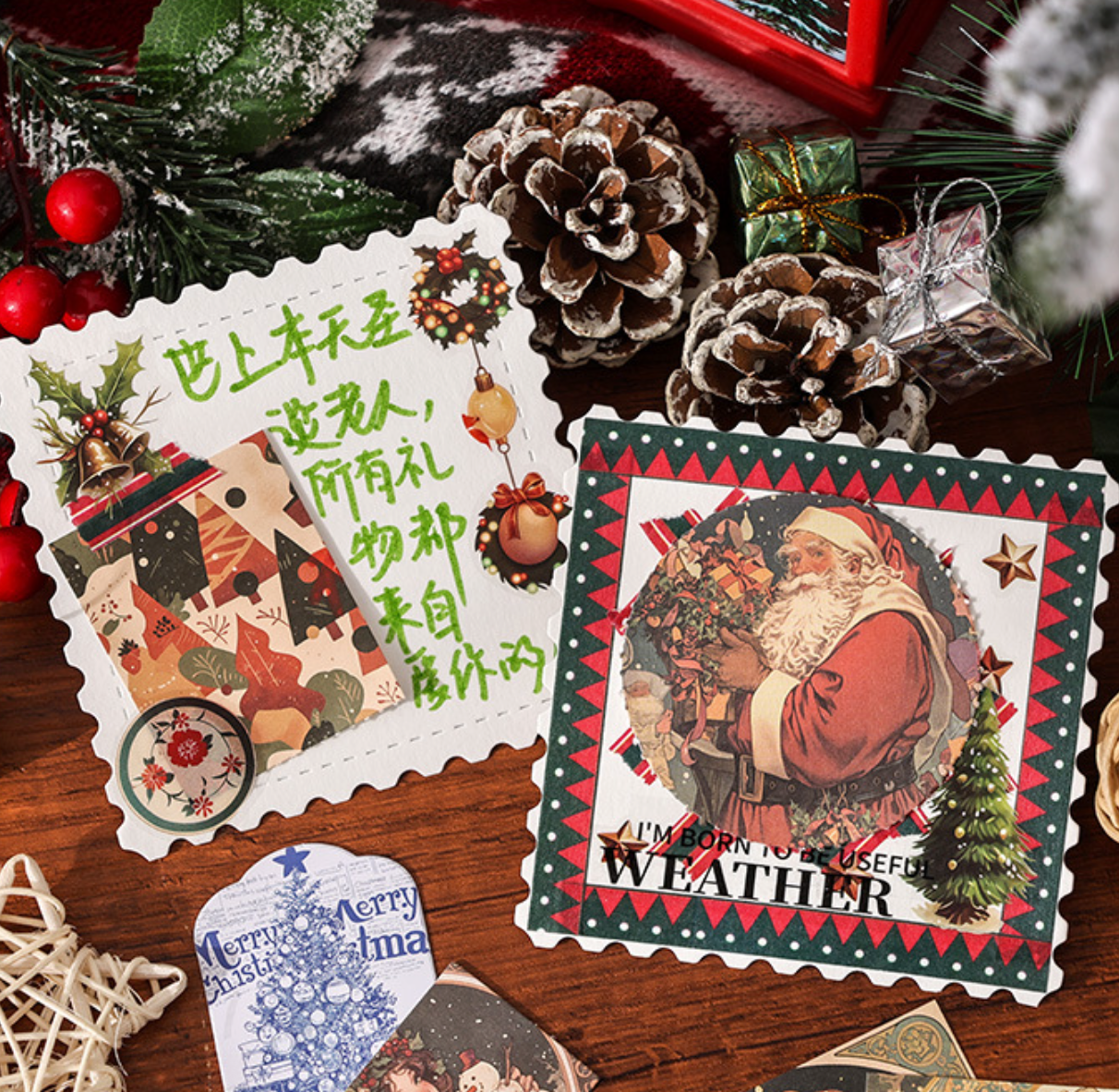 Christmas Gift Box Set – A Deluxe Mixed-Paper Stationery Kit