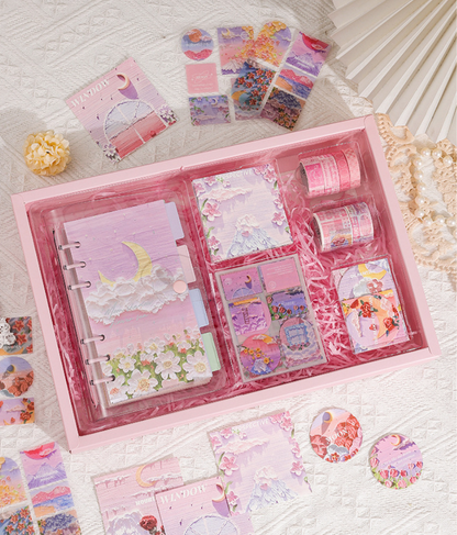 Lumière Reverie Art Journaling Gift Set - Moonlit Floral Sea Edition