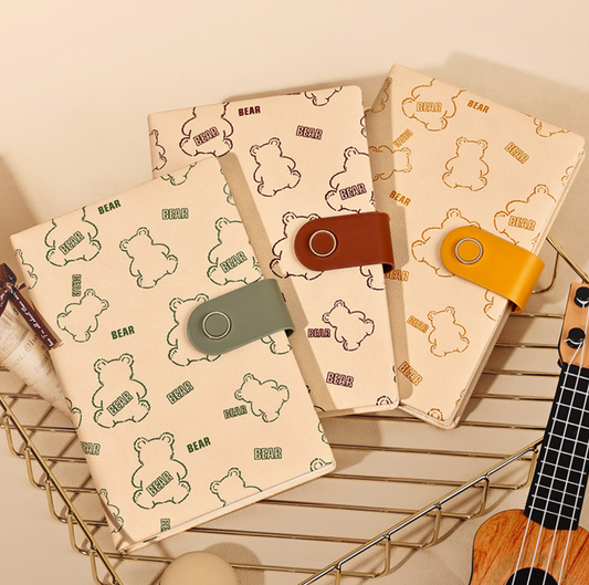 B6 | PU Leather Hardcover | Little Bear Series with Magnetic Closure