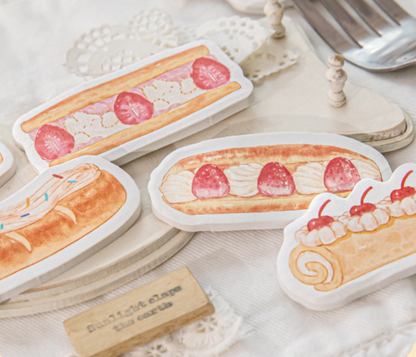 Cream Bakery Sticky Notes Set | Index Tabs