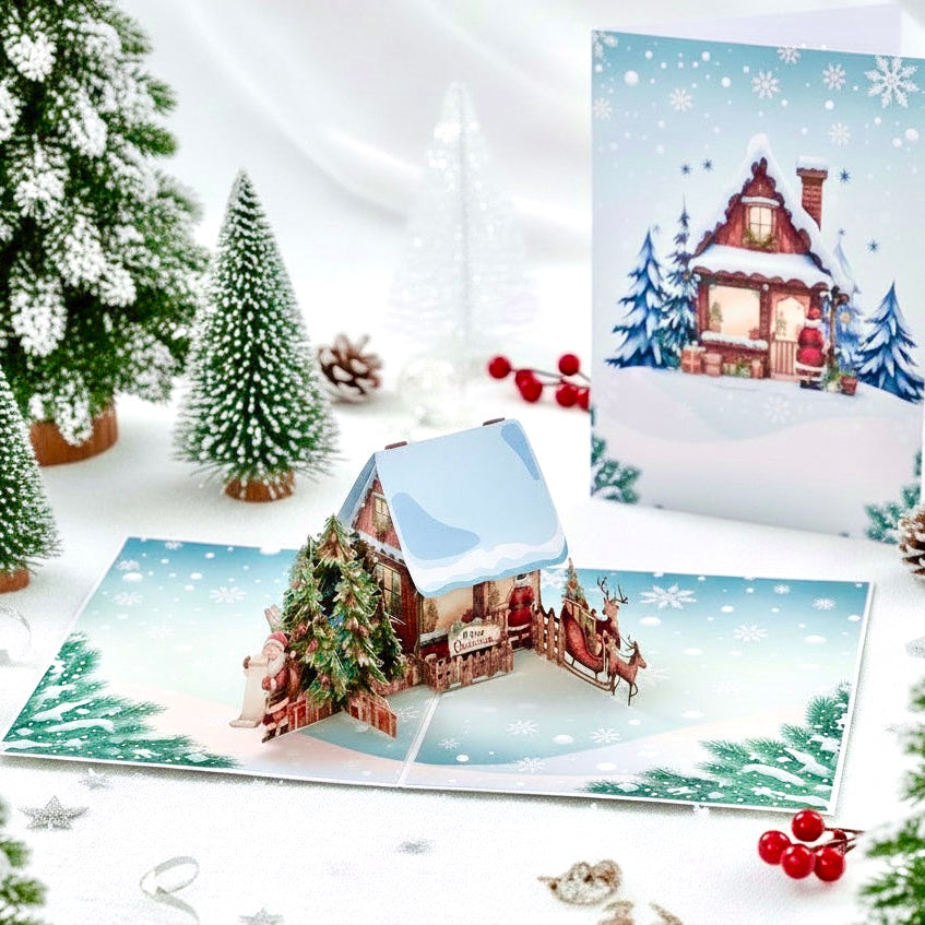 3D Pop-Up Heartwarming Holiday Christmas Card