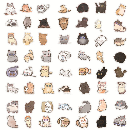 100 Pcs Individual Stickers |  Kitty-Cat Collection