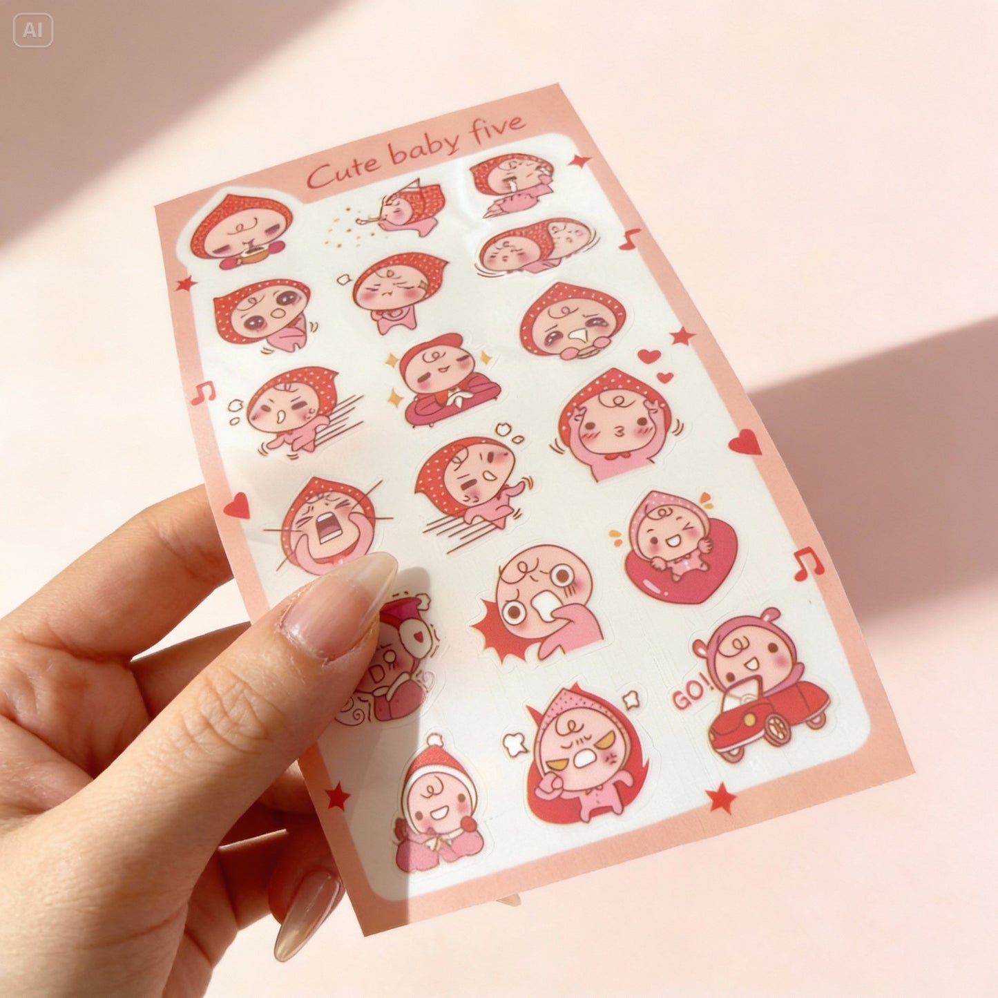 Sticker Set (6 Sheets) - Korean-style Adorable Minis