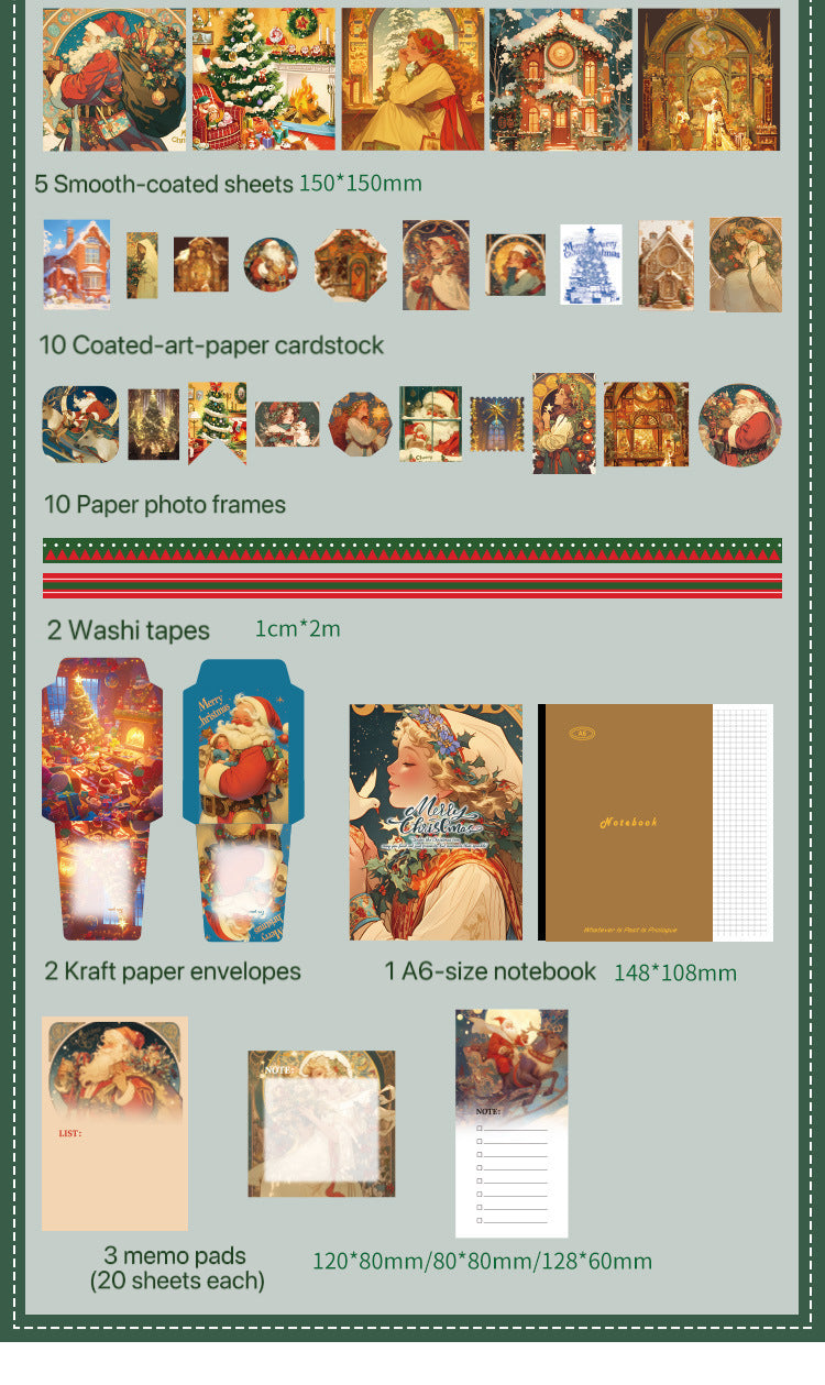 Christmas Gift Box Set – A Deluxe Mixed-Paper Stationery Kit