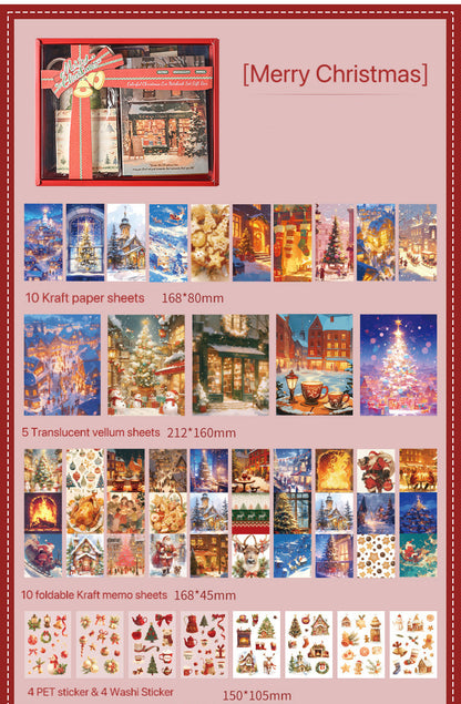 Christmas Gift Box Set – A Deluxe Mixed-Paper Stationery Kit