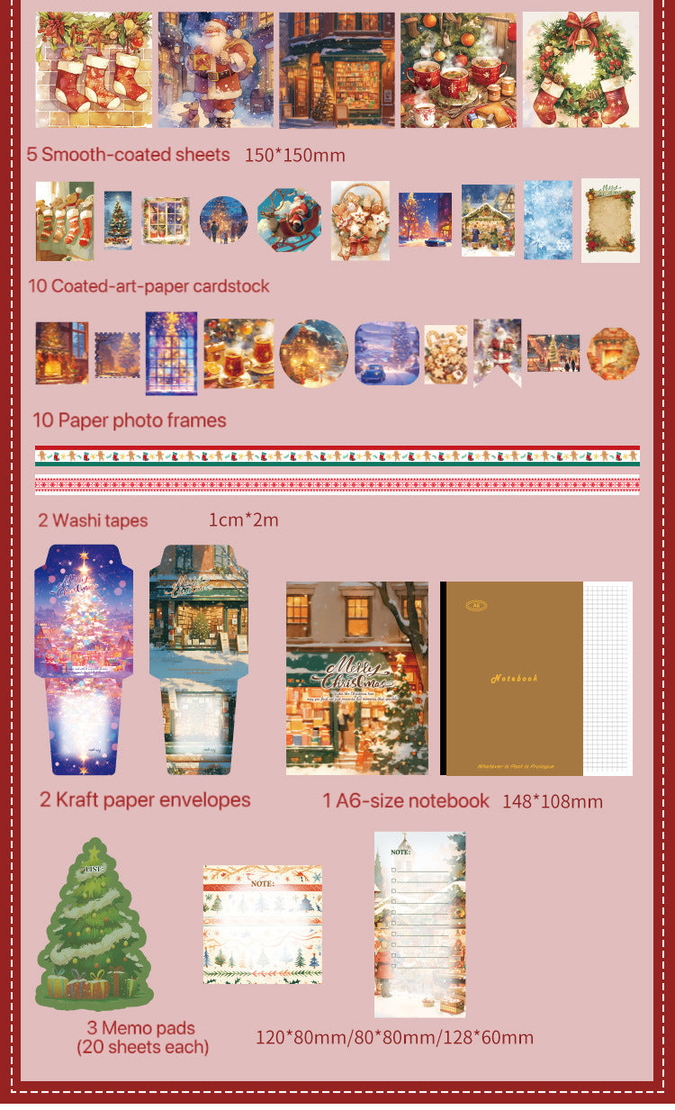 Christmas Gift Box Set – A Deluxe Mixed-Paper Stationery Kit