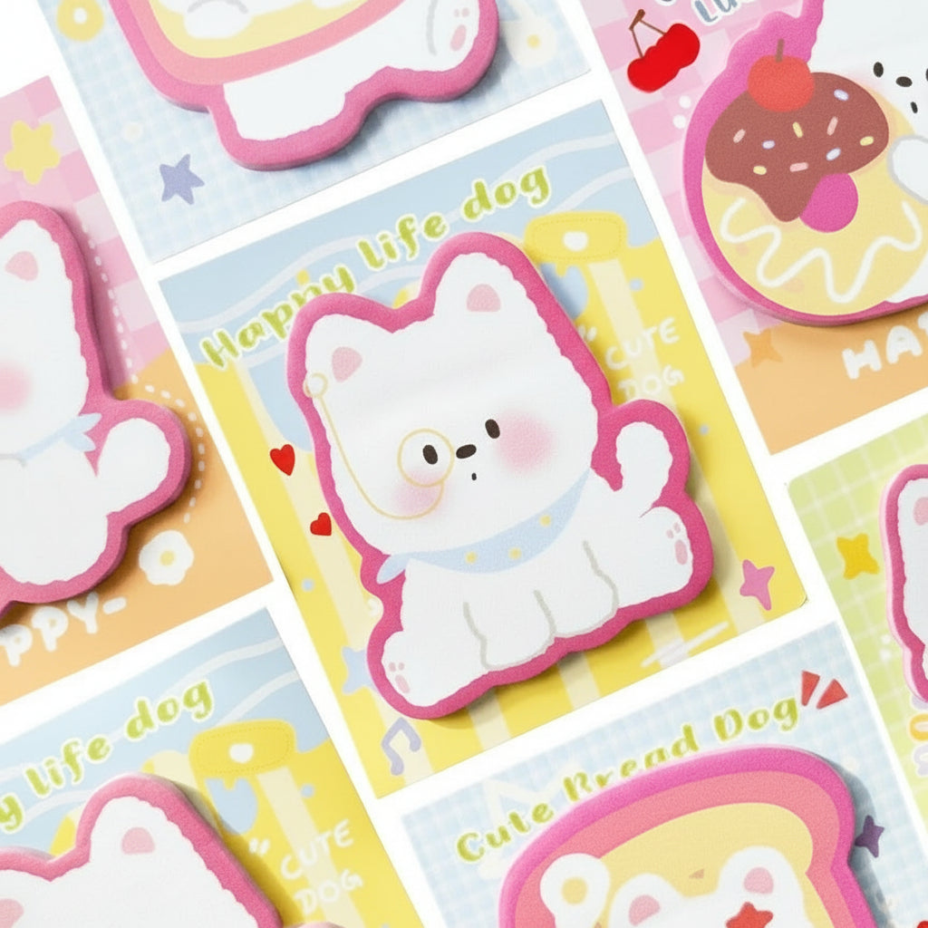 Cute Cartoon Westie Puppy Dog Sticky Notes