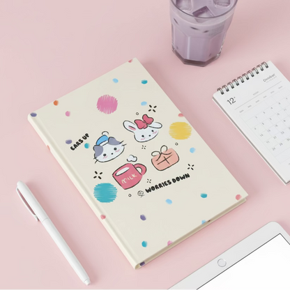 A5 | Hardcover Student Notebook | J-Style Bubbly Cute Critters Series