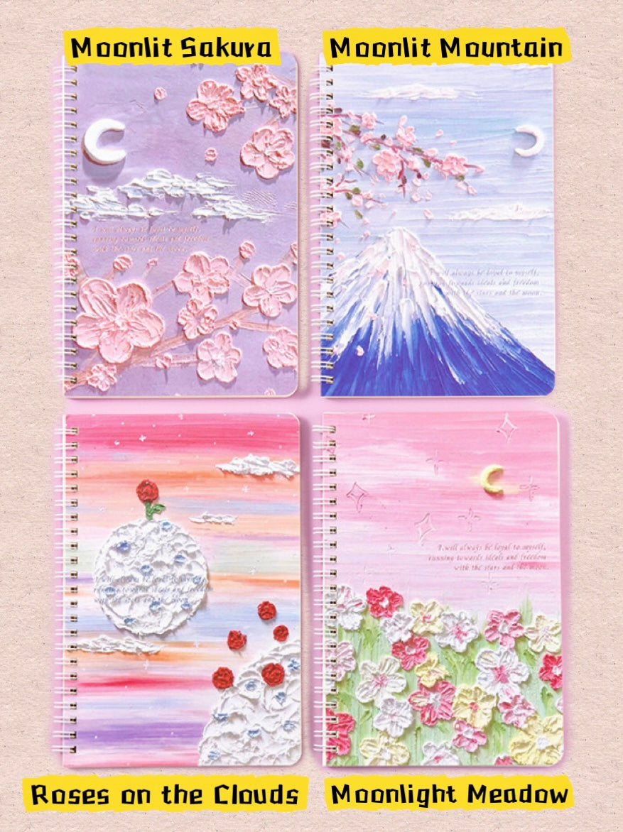 A5 | 60 Sheets | Spiral Lined Notebook – Lavender Blush Dreamland