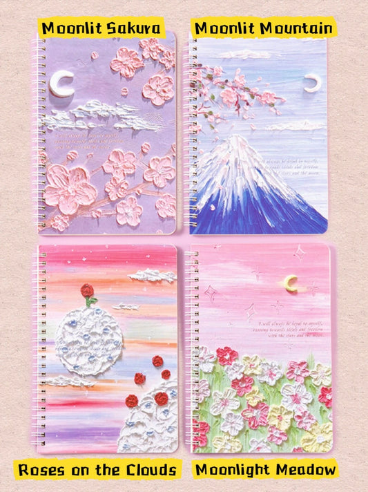 A5 | 60 Sheets | Spiral Lined Notebook – Lavender Blush Dreamland