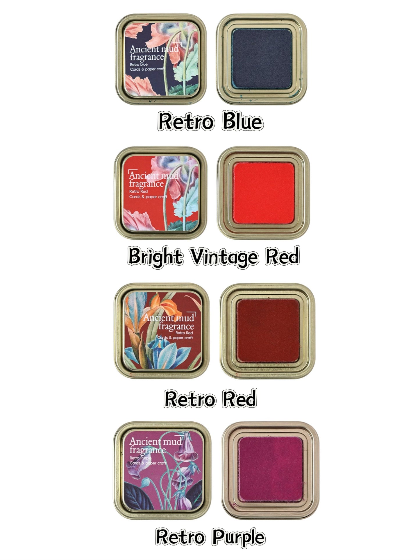 Vintage Oil-Based Stamp Ink Pad – Classic Metal Tin Edition