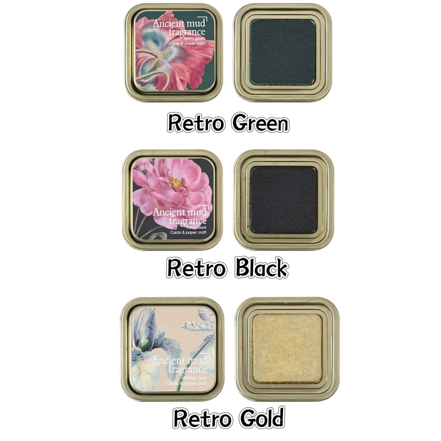 Vintage Oil-Based Stamp Ink Pad – Classic Metal Tin Edition