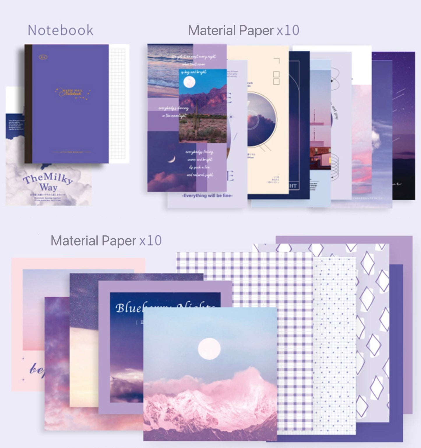 Vintage Artistic Planner Gift Set - Letter From The Moon Edition